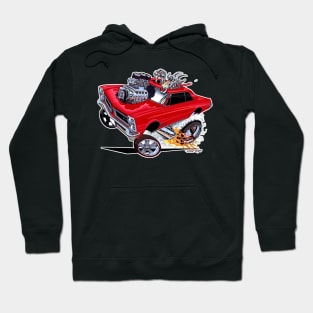 GOATINTOR 1965 GTO RED Hoodie